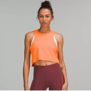 Lululemon open back crop tank